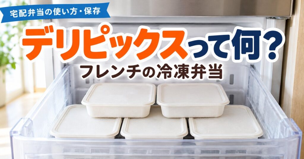 【入門】デリピックスとは?フレンチシェフの冷凍弁当サブスク、頼む前に見る3つ